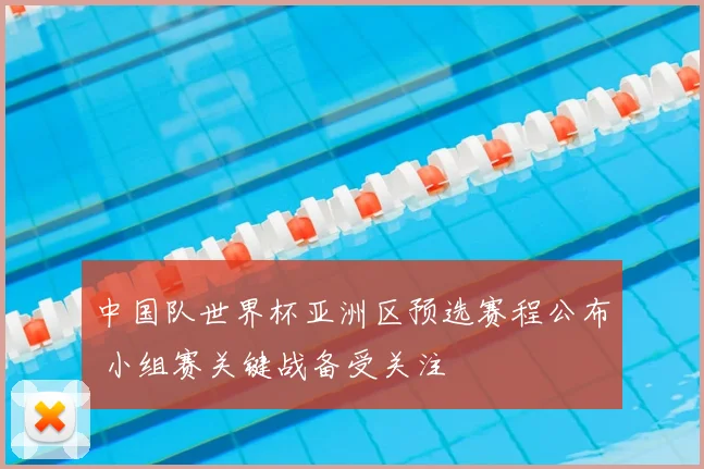 中国队世界杯亚洲区预选赛程公布 小组赛关键战备受关注